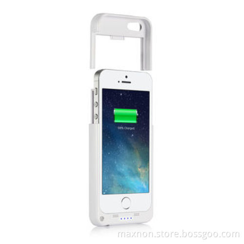 2,200mAh external battery power bank case for iPhone 5 with kick stand